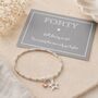 40th Birthday Star Bracelet, thumbnail 1 of 4