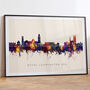 Royal Leamington Spa Skyline Cityscape Art Print, thumbnail 6 of 12