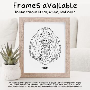 Personalised Pitbull Outline Portrait Art Print, 8 of 8