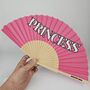 Handheld Princess Folding Fan, thumbnail 3 of 3