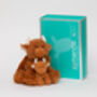 Highland Brown Cow Bag With Matching Mini Toy, Boxed, thumbnail 6 of 6
