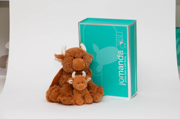 Highland Brown Cow Bag With Matching Mini Toy, Boxed, 6 of 6