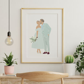 Custom Faceless Colour Block Family Friends Portrait, 10 of 11