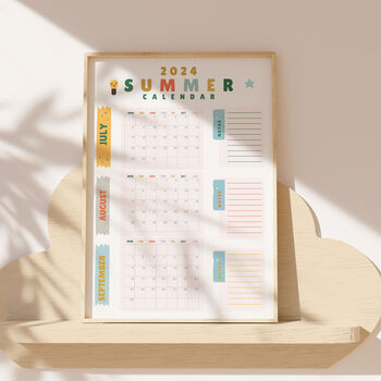 Large 2024 Summer Bucket List Wall Planner, 5 of 11