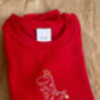 Embroidered 'Tree Rex' Christmas Jumper, thumbnail 2 of 6