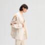 Ecru Embroidered Linen Kimono Jacket, thumbnail 4 of 6