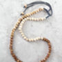 Ombre Wooden Bead Necklace, thumbnail 4 of 4
