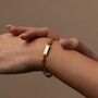 Gold Engravable 5mm Figaro Bracelet, thumbnail 2 of 11