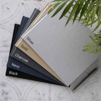 Modern Design Personalised Wedding Guest Book, 6 of 9