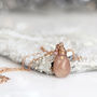 Peach Moonstone Necklace, thumbnail 3 of 6