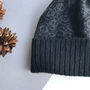 Mens Knitted Lambswool Bobble Hat, thumbnail 5 of 7