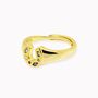 Mini Lucky Charm Adjustable Signet Ring, thumbnail 6 of 8