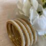 Indian Gold Plated Pearl Bangles Two.Eight, thumbnail 1 of 3