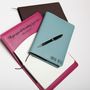 Personalised Luxury Leather Refillable Notebook, thumbnail 1 of 12