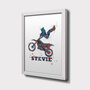 Personalised Motocross Rider Poster, thumbnail 4 of 5