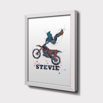 Personalised Motocross Rider Poster, 4 of 5