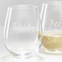 Stemless Personalised Glass, thumbnail 2 of 3