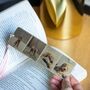 Your Dog Portrait Brushed Metal Photo Bookmark, thumbnail 1 of 11