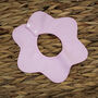 Pink Floral Shape Baby Collar Dribble Bib, thumbnail 1 of 8