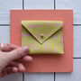 Dash Hand Painted Leather Card Pouch, thumbnail 1 of 10