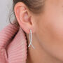 Abstract Diamante Fish Earrings, thumbnail 1 of 3