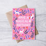 Any Age Unicorn Birthday Card, Girls Birthday Card, thumbnail 5 of 8