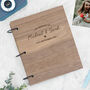 Personalised Scrapbook Wedding Guest Book For Couple, thumbnail 1 of 10