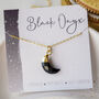 Black Onyx Moon Pendant, thumbnail 1 of 11