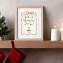 A4 Christmas Art Print, It's The Most Wonderful Time Of The Year, thumbnail 4 of 5