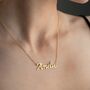 Sterling Silver French Name Necklace, thumbnail 1 of 10