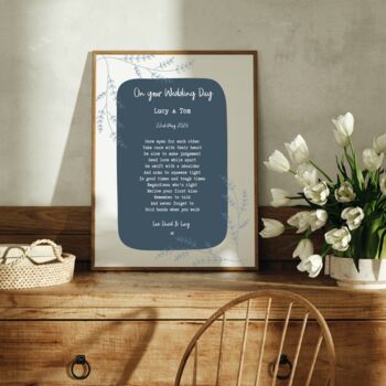 Personalised Engagement Gift Or Wedding Print, 3 of 12