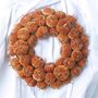 Golden Orange Autumn Velvet Pumpkin Wreath, thumbnail 6 of 6