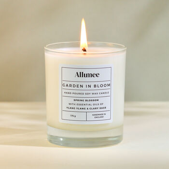 Handmade Garden In Bloom Soy Wax Scented Candle Gift, 2 of 5