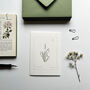 ‘Snowdrop’ Botanical Spring Flower Notecard, thumbnail 2 of 4