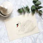 Swan Painting Print, Framed Or Unframed Circa 1700s, thumbnail 8 of 11