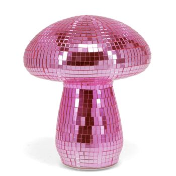 Pink Mirror Mushroom LED Disco Light, 3 of 4