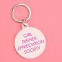 Girl Dinner Appreciation Society Keytag, thumbnail 1 of 2