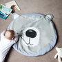 Personalised Adorable Bear Face Baby Play Mat, thumbnail 4 of 6