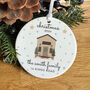 Personalised Christmas Ornament With Family Name And Address, thumbnail 7 of 7