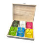 Personalised Wooden Initial Tea Storage Box, thumbnail 5 of 8