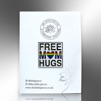 Free Mum Mom Hugs Rainbow Heart Mother's Day Pin, 4 of 8