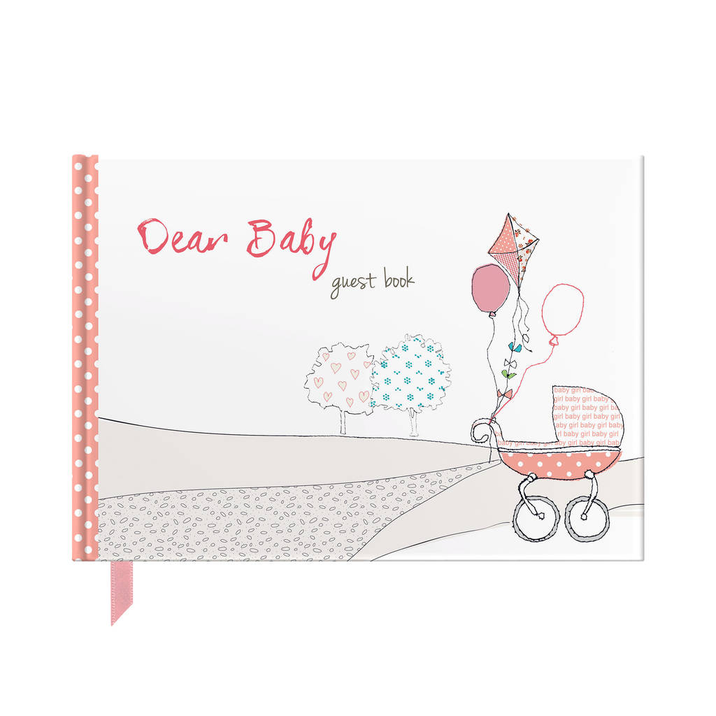 Baby Shower, Dear Baby Guest Book Pink By FROM YOU TO ME