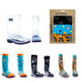 Squelch Transparent Wellies And Three Sock Set Sport, thumbnail 2 of 7