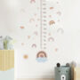 Removable Height Chart Rainbow Hearts Wall Sticker, thumbnail 1 of 7