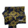 Women's Floral Cashmere Scarf Navy Green, thumbnail 4 of 5