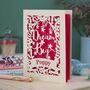 Personalised Papercut Dream Big Card, thumbnail 6 of 7