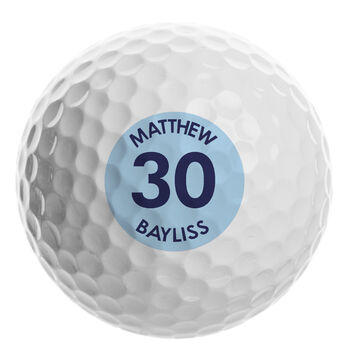 Personalised Big Age Golf Ball, 8 of 8