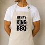 Personalised King Of The BBQ Apron, thumbnail 1 of 7