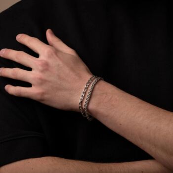 Personalised Bracelets Silver For Men And Women, 7 of 12
