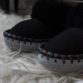 Men's Sheepskin Moccasin Slippers, 4 of 7
